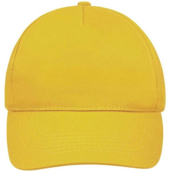 SOLS Unisex Sunny 5 Panel Baseball Cap - Gold