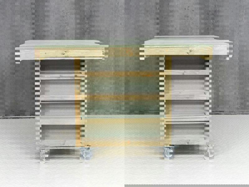 Art/Craft Project Workbench with Storage V.2, designed to elevate your creative projects. This sturdy workstation features a moisture-resistant 18mm MDF top, providing a durable and smooth surface ideal for various arts and crafts activities. Additionally, it includes a convenient drawer for organized storage of your tools and materials