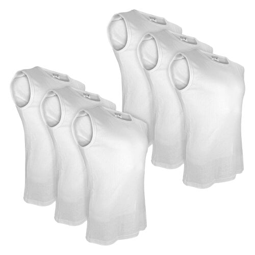 THMO Kids 6 Pack Sleeveless Thermal Vests School Winter Base Layer Underwear