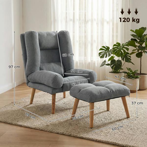 Recliner with Ottoman