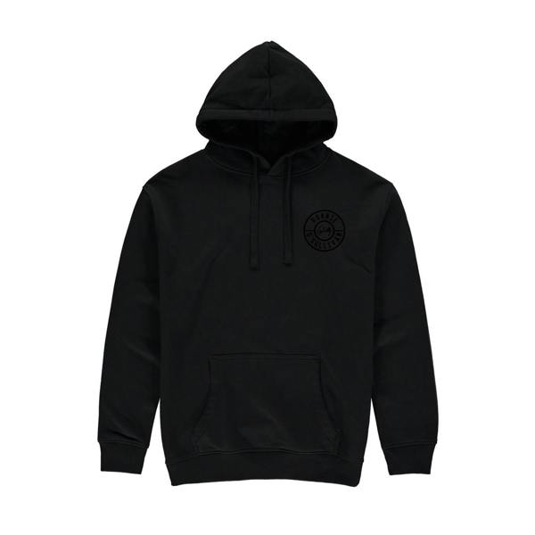 Retro Blackout Hoodie - Black