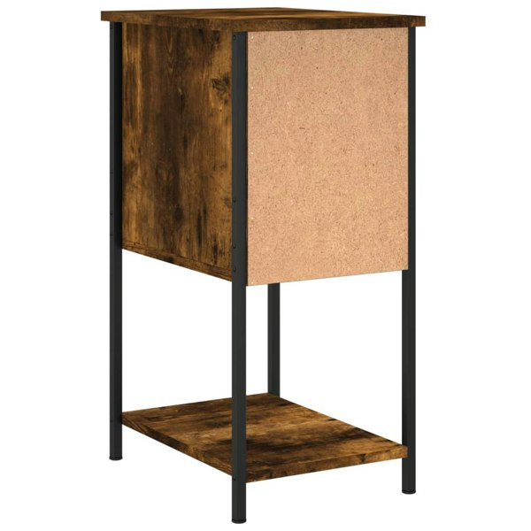 Berkfield Bedside Cabinets 2 pcs Smoked Oak 32x42x70 cm Engineered Wood
