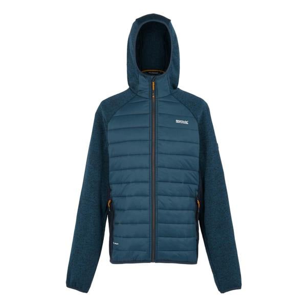 Regatta Mens Newhill Quilted Hybrid Jacket - Moonlight Denim/Navy - 