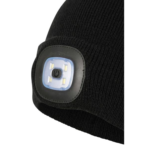 Mountain Warehouse Mens Highlands Torch Beanie - Black - 