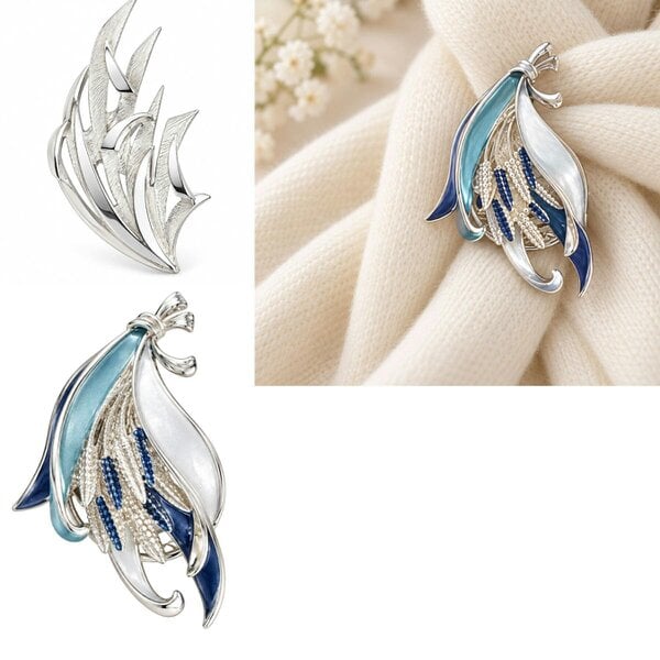 Love EMVY Magnetic Floral & Leaf Brooches – Elegant Style Without the Pin