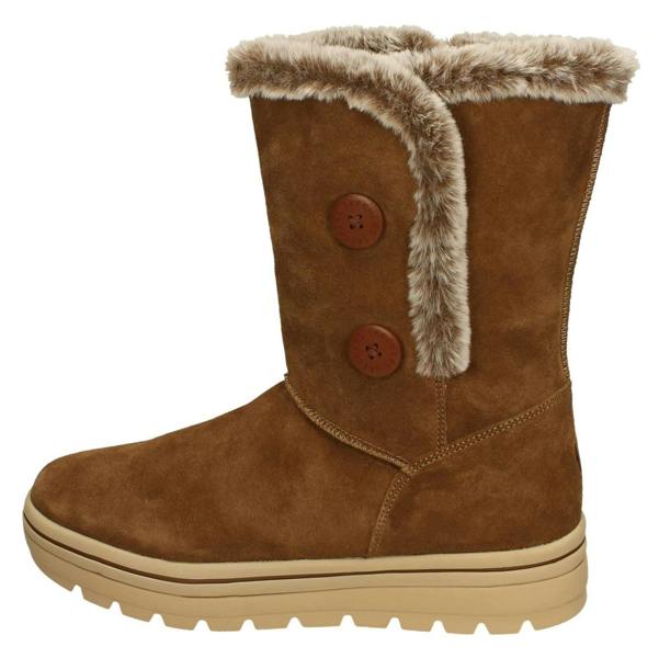 Skechers Ladies Skechers Memory Foam Faux Fur Lined Mid Calf Boots Cool Gal 49864