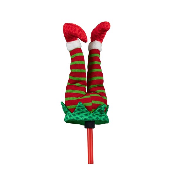 Samuel Alexander 55cm Battery Operated Soft Animated Elf Kicking Legs Christmas Decoration