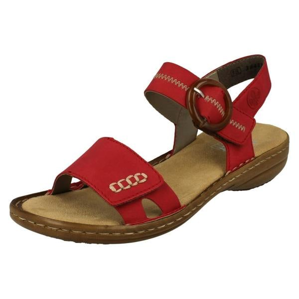 Rieker Ladies Rieker Buckle Detailed Sandals 608Z3