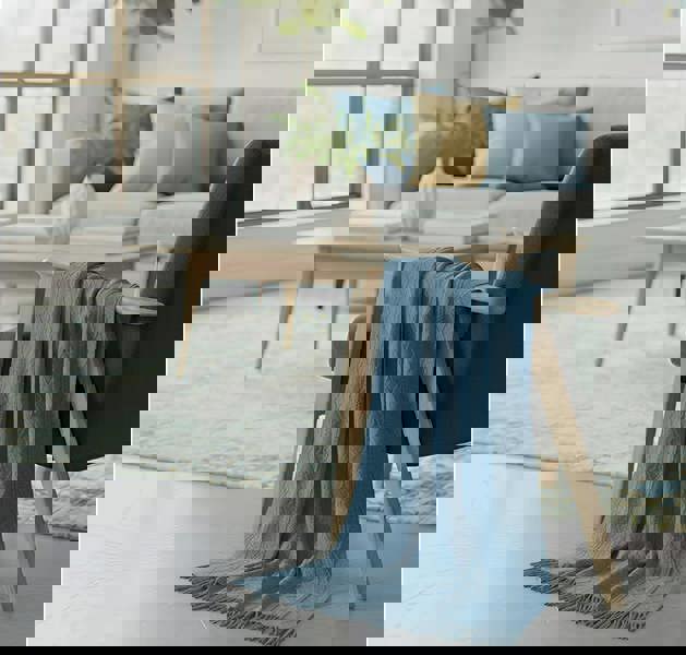 Anyhouz Anycozy Blue Faux Cashmere Throw Blanket Sofa Cover 130x230cm