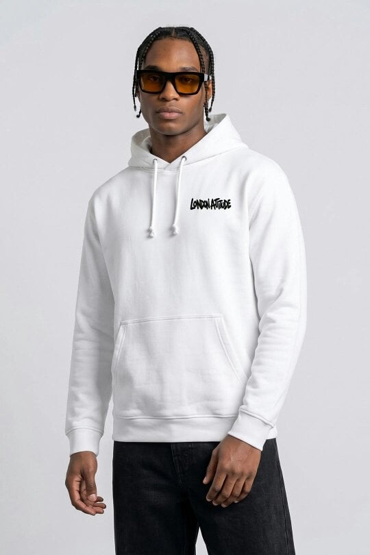 London Attitude Oversized City Graffiti Graphic Hoodie