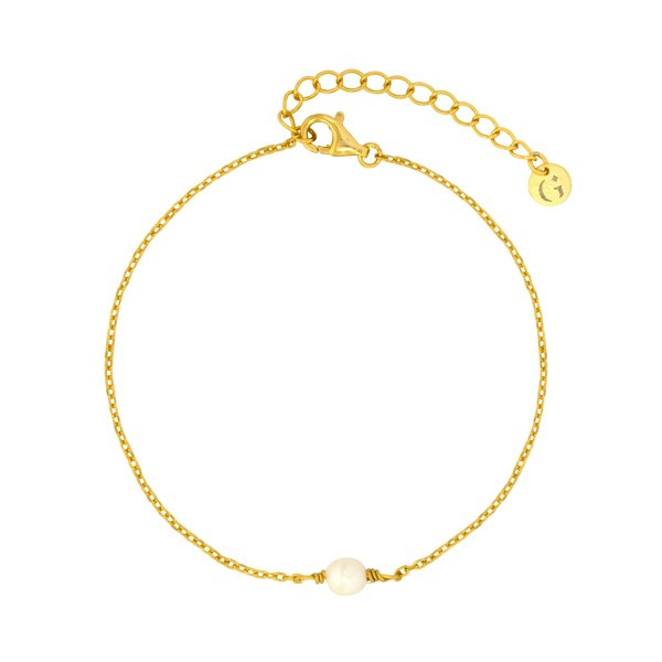 Gold Trip Single Pearl Bracelet