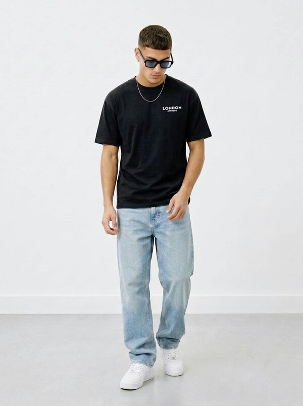 London Attitude Tokyo Dragon Oversized Heavyweight Cotton T-Shirt