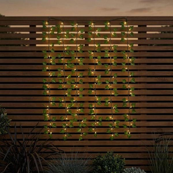 Garden Greatness 1.8m Ivy Leaf LED Garden Curtain Lights