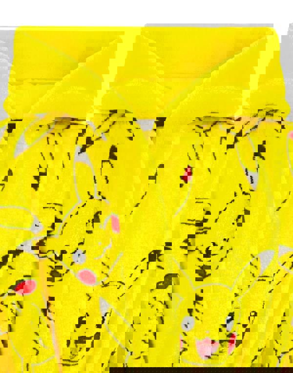 Pokemon Unisex Kids Yellow Pikachu 3D Novelty Hood Bathrobe