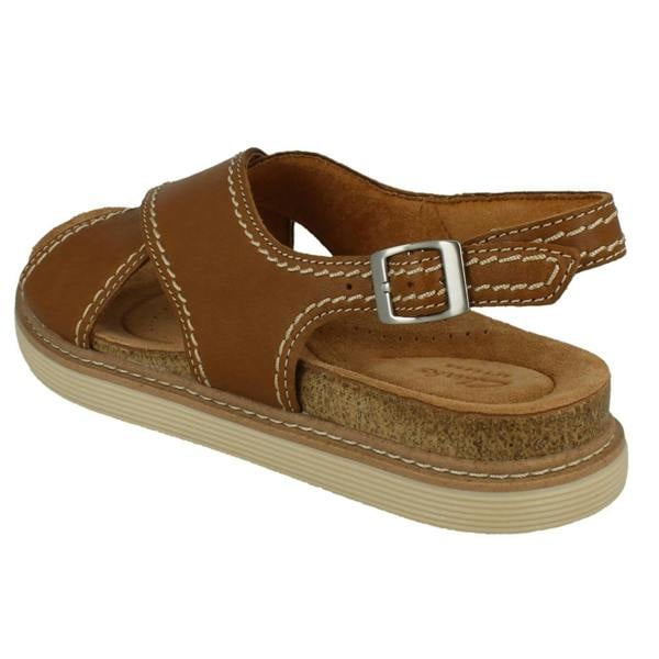Clarks Ladies Clarks Flat Buckle Fastening Summer Sandals Arwell Sling