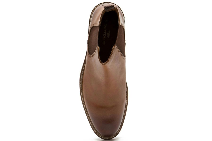 Thomas Crick Red Tape Crick Bateman Pull on Chelsea Mens Leather Boots