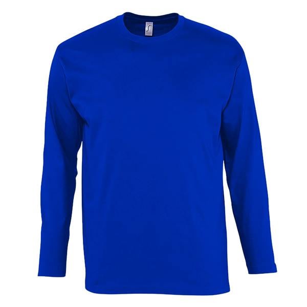SOLS Mens Monarch Long Sleeve T-Shirt - Royal Blue