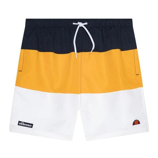 Ellesse Mens Swim Shorts - Navy/White/Yellow - 