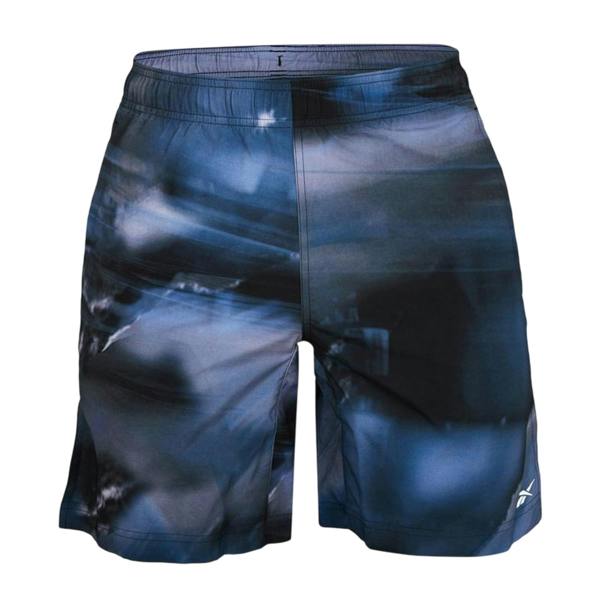 Reebok Mens Austin All-Over Print Shorts - Black - 