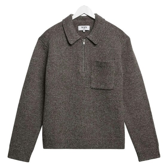 Wax London Alpha Twist Fleck Wool Polo