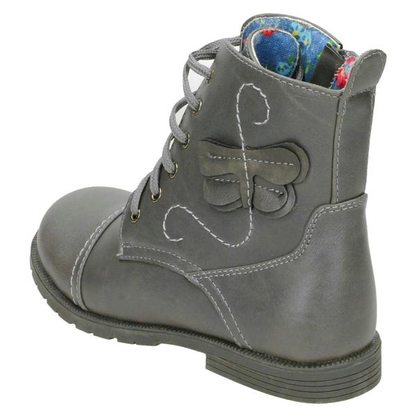 Cutie Girls Cutie Ankle Boots with Butterfly Detail