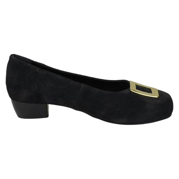 Da Bella Ladies Da Bella Heeled Court Shoes With Buckle Detail Kate