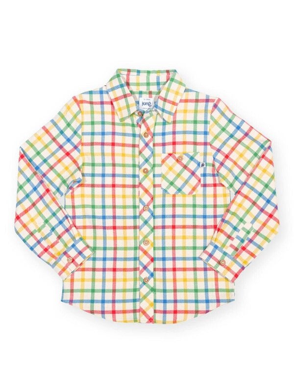 Kite Boys Organic Rainbow Check Shirt
