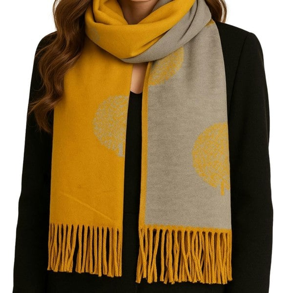 Love EMVY Enchanted Tree Blanket Scarf – Reversible Winter Shawl, Oversized Pashmina Wrap