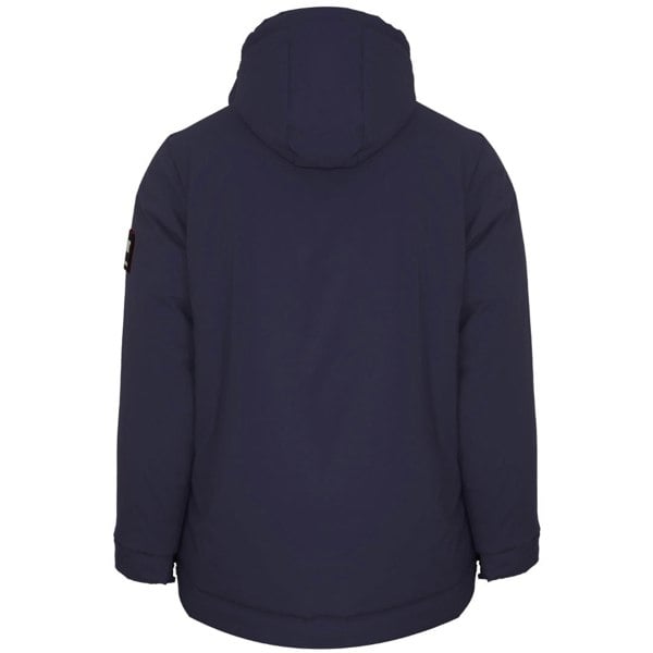 Plein Sport Padded Small Circular Logo Branded Jacket - Navy Blue