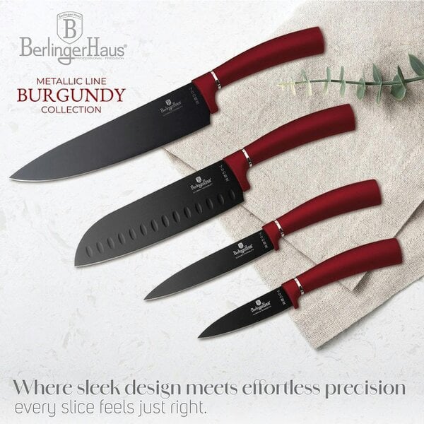 Berlinger Haus 4-Piece Knife Set | Burgundy | Berlinger Haus BH2887