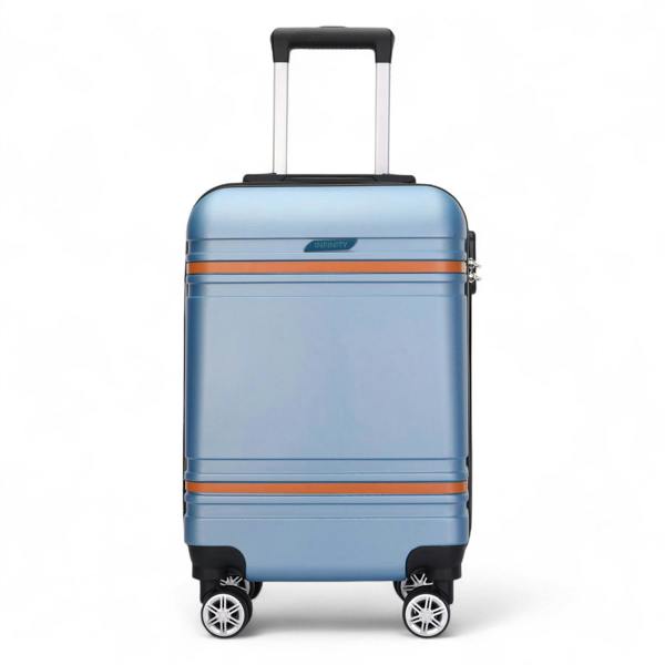 Infinity Luggage Hard Shell Modern Dual 4 Wheel Luggage Suitcase Set