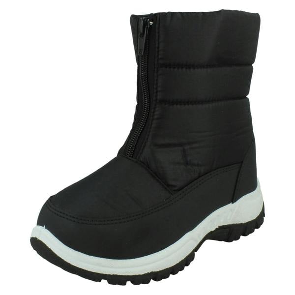 Spot On Childrens Boys/Girls Front Zip Fastening Snow Boots X4010