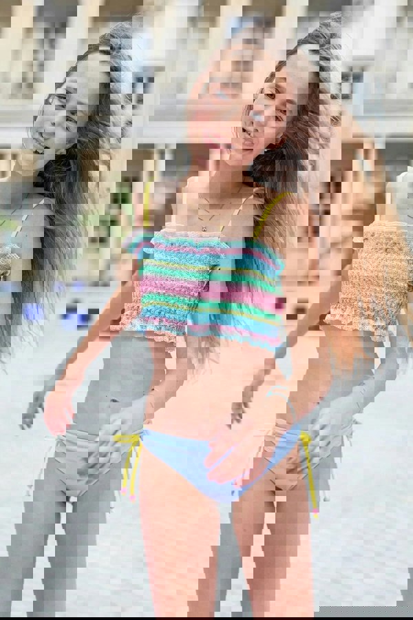 Nessi Byrd Girls Sathie Bikini in Blue