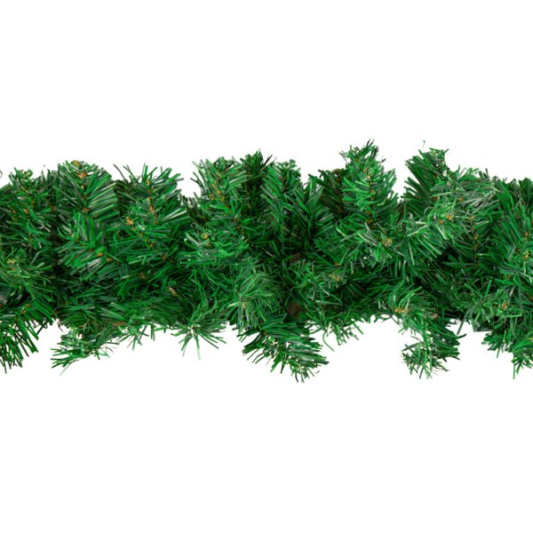 Samuel Alexander 2.7m x 20cm Plain Green Christmas Garland with 260 Tips