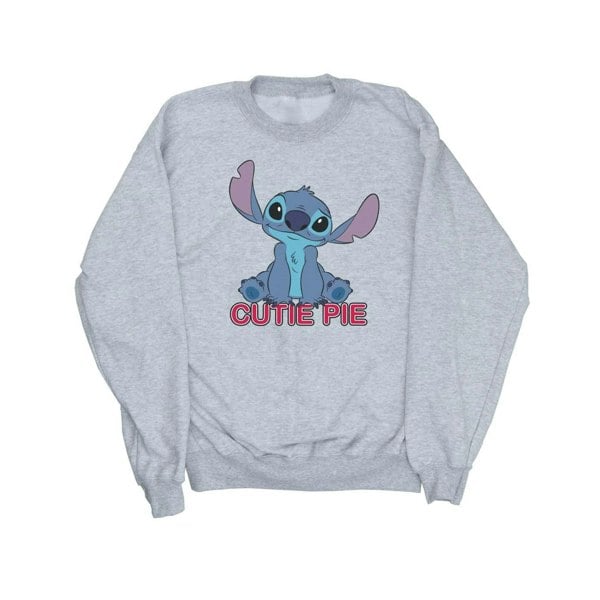 Disney Girls Lilo And Stitch Stitch Cutie Pie Sweatshirt - Sports Grey