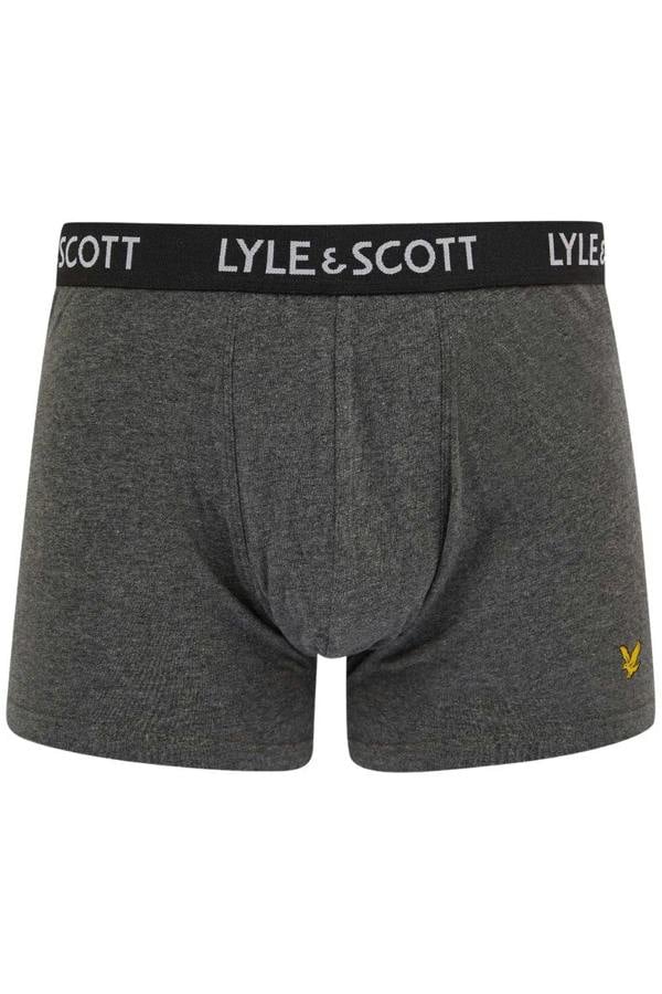 Lyle & Scott 5-Pack Miller Boxer Briefs, Black/Grey/White/Navy