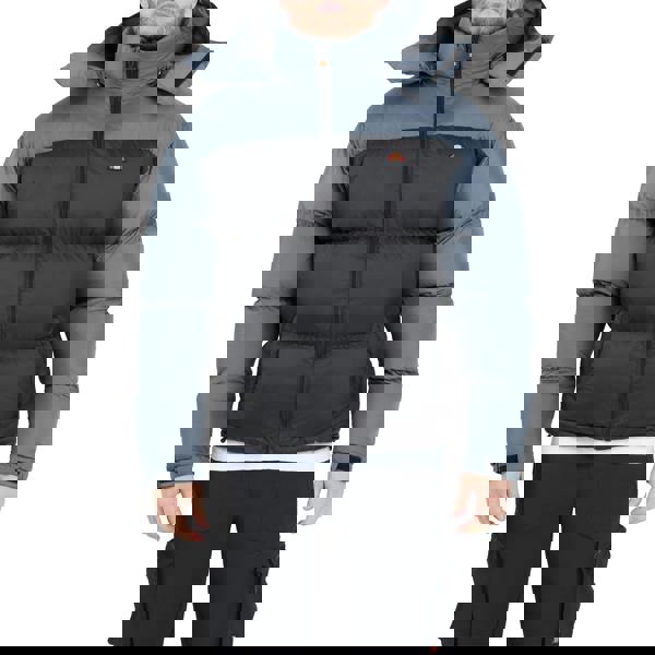 Ellesse Mens Dappiani Padded Jacket - Black/Grey - 