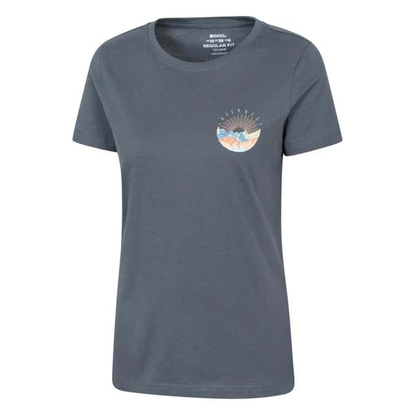 Mountain Warehouse Womens/Ladies Inverness Chest Print Relaxed Fit T-Shirt - Dark Blue - 