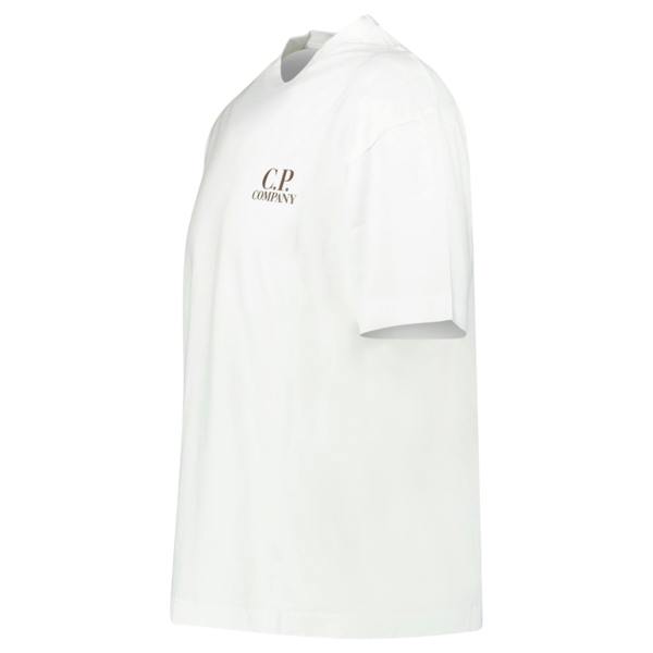 CP Company Logo Print T-Shirt White - chancefashionco