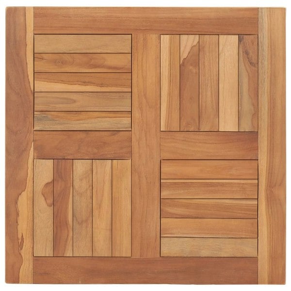 Berkfield Table Top Solid Teak Wood 60x60x2.5 cm