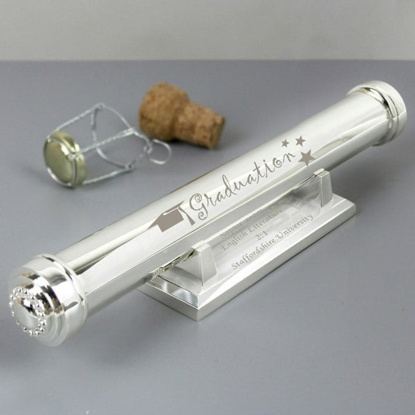 Personalised Memento Company Personalised Graduation Silver Plated Certificate Holder
