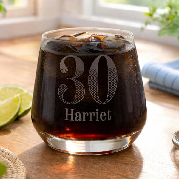 Abode Home & Gifts Personalised Big Age Tumbler