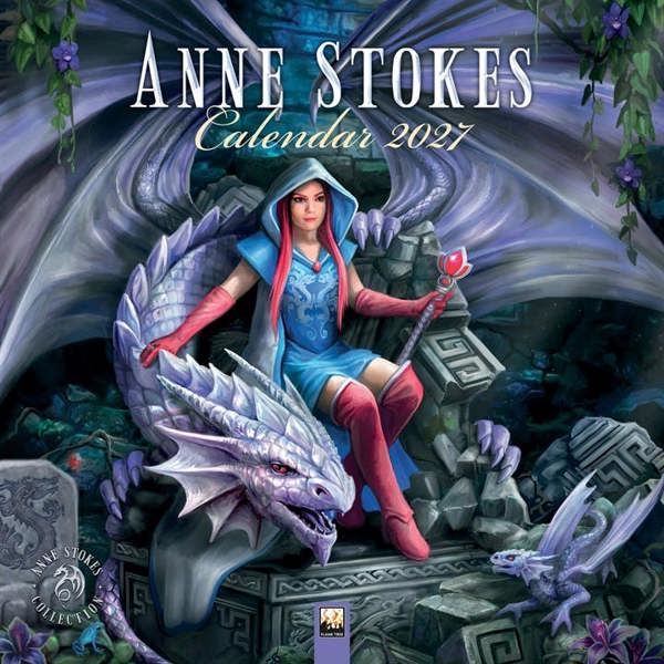Anne Stokes Calendar 2027, Wall Calendars, Month To View, Art, Gift