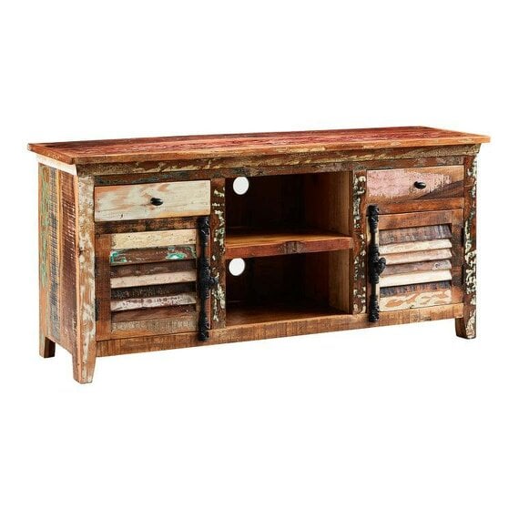 Wyld Haus Seattle Reclaimed Wood Media Sideboard 2 Drawers 2 Doors 1 Shelf