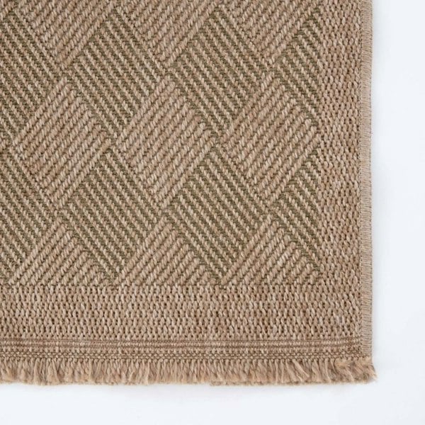 Nature Outdoor Rug Green Jute-Looking, Weather-Resistant, Easy To Clean