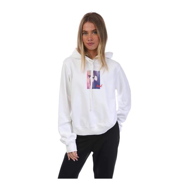 Diesel Womens/Ladies F-Reggy Hooded Sweatshirt - White - 