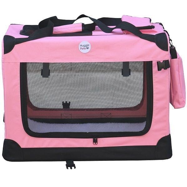 HugglePets Fabric Crate Foldable Pet Carrier