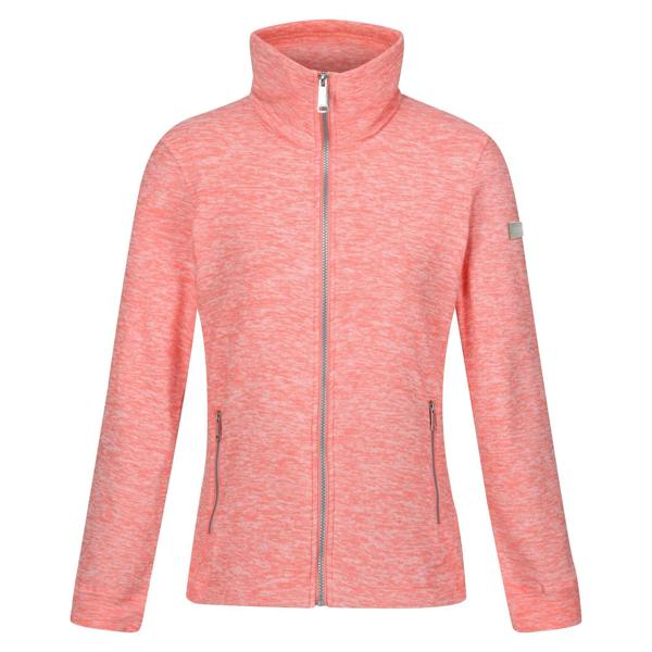 Regatta Womens/Ladies Azaelia Marl Full Zip Fleece Jacket - Shell Pink - 