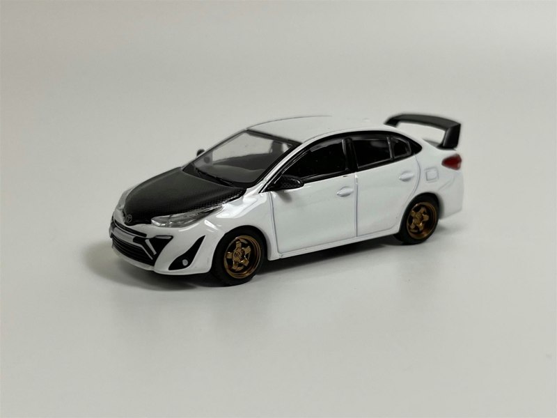 Pop Race Toyota GR Vios White 1:64 Scale PR640094