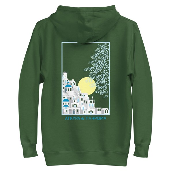 ANCHOR & CREW Santorini Landmark Cotton Blend Hoodie